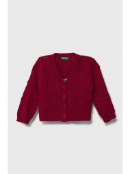 παιδικό πουλόβερ από μείγμα μαλλιού united colors of benetton χρώμα: μοβ 80% ακρυλικό, 20% μαλλί
