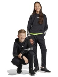 παιδική μπλούζα adidas χρώμα: μαύρο, με κουκούλα 100% ανακυκλωμένος πολυεστέρας