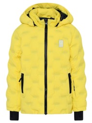 παιδικό μπουφάν για σκι lego 22879 jacket χρώμα: κίτρινο 100% πολυεστέρας