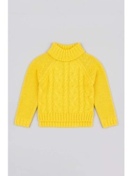 παιδικό πουλόβερ zippy χρώμα: κίτρινο 100% ακρυλικό
