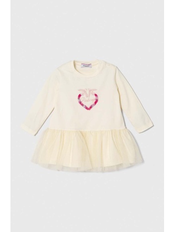 φόρεμα μωρού pinko up χρώμα μπεζ κύριο υλικό 96% βαμβάκι