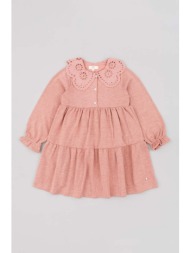 παιδικό φόρεμα zippy χρώμα: ροζ 82% πολυεστέρας, 16% βισκόζη, 2% σπαντέξ