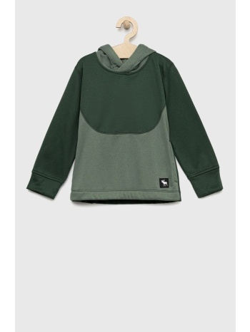 παιδική μπλούζα abercrombie & fitch χρώμα πράσινο, με