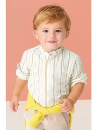 παιδικό πουκάμισο από λινό μείγμα mayoral 67% βαμβάκι, 33% λινάρι