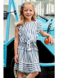 παιδική βαμβακερή φούστα mayoral χρώμα: μπεζ 100% βαμβάκι