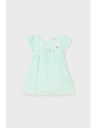 φόρεμα μωρού mayoral χρώμα: τιρκουάζ κύριο υλικό: 65% πολυεστέρας, 35% βαμβάκι
φόδρα: 100% βαμβάκι