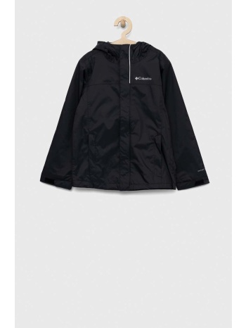 παιδικό μπουφάν columbia watertight jacket χρώμα μαύρο