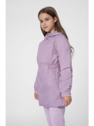 παιδικό μπουφάν 4f χρώμα: μοβ 100% πολυαμίδη