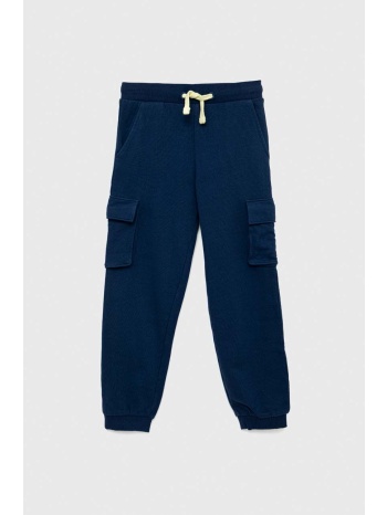 παιδικό βαμβακερό παντελόνι guess χρώμα ναυτικό μπλε 100%