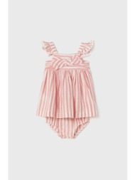 φόρεμα μωρού mayoral χρώμα: ροζ κύριο υλικό: 47% βισκόζη, 27% λινάρι, 26% βαμβάκι
φόδρα: 100% βαμβάκ