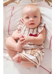 φόρεμα μωρού mayoral newborn χρώμα: μπεζ 94% βαμβάκι, 6% σπαντέξ