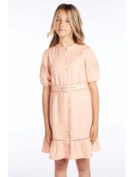 παιδικό φόρεμα guess χρώμα: πορτοκαλί 100% lyocell