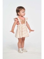 παιδική φούστα birba&trybeyond χρώμα: μπεζ κύριο υλικό: 82% βαμβάκι, 15% πολυεστέρας, 2% άλλα ύλη, 1