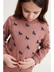 παιδική βαμβακερή μπλούζα liewood χρώμα: μπεζ 100% οργανικό βαμβάκι