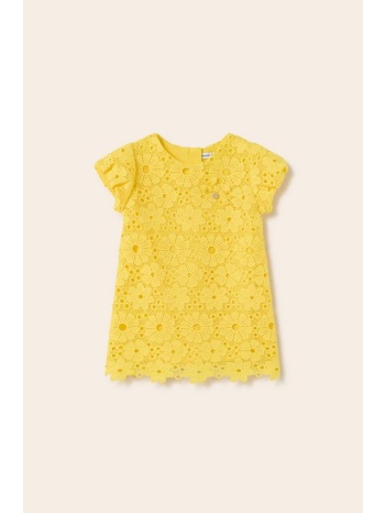 παιδικό φόρεμα mayoral χρώμα κίτρινο κύριο υλικό 100%