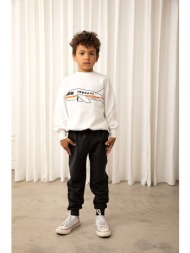 παιδική βαμβακερή μπλούζα mini rodini χρώμα: άσπρο 100% οργανικό βαμβάκι