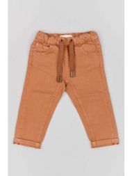 βρεφικό παντελόνι zippy χρώμα: καφέ 99% βαμβάκι, 1% σπαντέξ