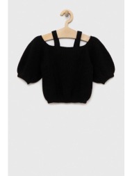 παιδικό πουλόβερ sisley χρώμα: μαύρο 50% ακρυλικό, 50% βαμβάκι