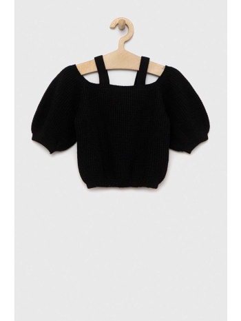 παιδικό πουλόβερ sisley χρώμα μαύρο 50% ακρυλικό, 50%