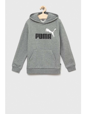 παιδική μπλούζα puma ess+ 2 col big logo hoodie fl b χρώμα