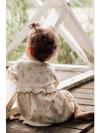 φόρεμα μωρού that`s mine χρώμα μπεζ 95% βαμβάκι, 5% σπαντέξ