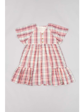 παιδικό βαμβακερό φόρεμα zippy 100% βαμβάκι