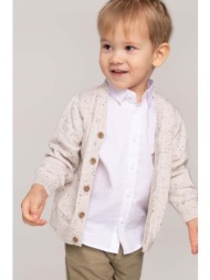 μωρό βαμβακερό πουκάμισο coccodrillo χρώμα: άσπρο 100% βαμβάκι