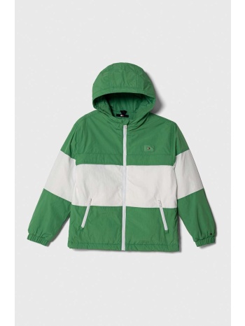 παιδικό μπουφάν tommy hilfiger χρώμα πράσινο κύριο υλικό