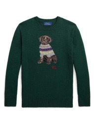 παιδικό βαμβακερό πουλόβερ polo ralph lauren χρώμα: πράσινο 100% βαμβάκι