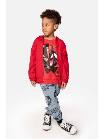 παιδική βαμβακερή μπλούζα coccodrillo χρώμα κόκκινο, με