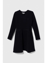 παιδικό φόρεμα tommy hilfiger χρώμα: μαύρο κύριο υλικό: 80% πολυεστέρας, 14% βισκόζη, 6% σπαντέξ
πλέ