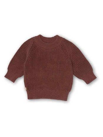 πουλόβερ μωρού that`s mine 027995 flo sweater χρώμα καφέ