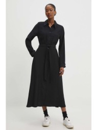 φόρεμα answear lab χρώμα: μαύρο 55% βισκόζη, 45% tencel