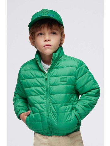 παιδικό μπουφάν mayoral χρώμα πράσινο κύριο υλικό 100%