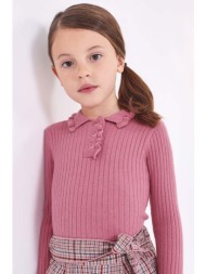 παιδικό πουλόβερ mayoral χρώμα: ροζ 47% βισκόζη, 30% πολυαμίδη, 23% πολυεστέρας