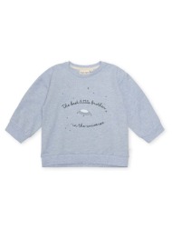 μπλούζα μωρού that`s mine 005073 finley little brother sweatshirt χρώμα: καφέ 95% οργανικό βαμβάκι, 