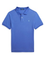 παιδικά βαμβακερά μπλουζάκια πόλο polo ralph lauren χρώμα: ναυτικό μπλε 100% βαμβάκι