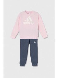 παιδική φόρμα adidas χρώμα: ροζ 70% βαμβάκι, 30% ανακυκλωμένος πολυεστέρας
