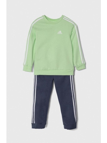 παιδική φόρμα adidas χρώμα πράσινο κύριο υλικό 70%