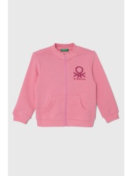 παιδική βαμβακερή μπλούζα united colors of benetton χρώμα: ροζ κύριο υλικό: 100% βαμβάκι
πλέξη λαστι