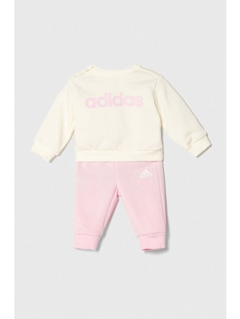 παιδική φόρμα adidas χρώμα ροζ κύριο υλικό 70% βαμβάκι