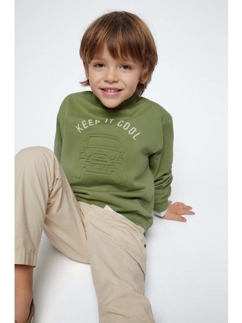 παιδική μπλούζα mayoral χρώμα πράσινο 60% βαμβάκι, 39%