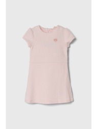 παιδικό φόρεμα guess χρώμα: ροζ 81% πολυεστέρας, 15% βισκόζη, 4% σπαντέξ