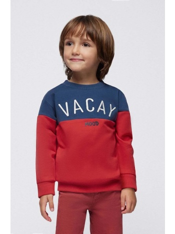 παιδική μπλούζα mayoral χρώμα κόκκινο 60% βαμβάκι, 39%