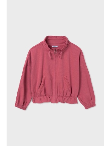 παιδική βαμβακερή μπλούζα mayoral χρώμα ροζ 100% βαμβάκι