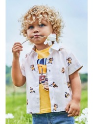 μωρό βαμβακερό πουκάμισο mayoral χρώμα: μπεζ 100% βαμβάκι