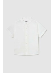 βρεφικό πουκάμισο από λινό μείγμα mayoral χρώμα: άσπρο 62% βαμβάκι, 38% λινάρι