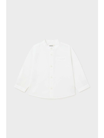 βρεφικό πουκάμισο από λινό μείγμα mayoral χρώμα άσπρο 67%