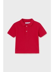 βρεφικά βαμβακερά μπλουζάκια πόλο mayoral χρώμα: κόκκινο 100% βαμβάκι