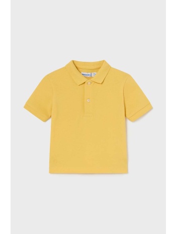 βρεφικά βαμβακερά μπλουζάκια πόλο mayoral χρώμα κίτρινο